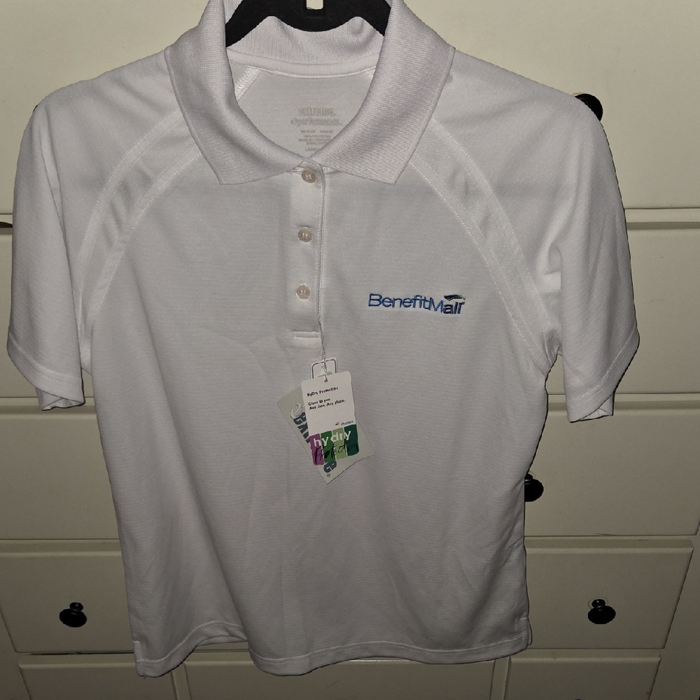 White Polo Shirt with Logo 💓4/$25